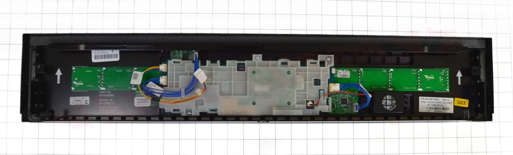 W11236901 - Genuine OEM Whirlpool Microwave Control Panel, Black